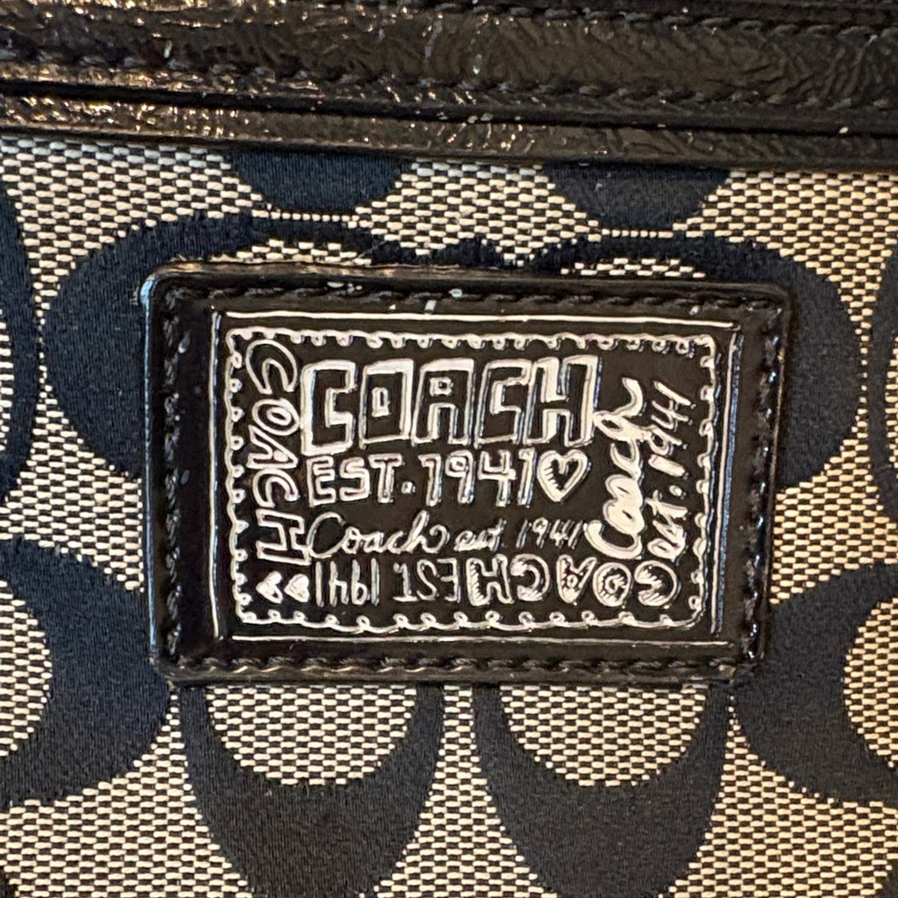 Coach Poppy Signature Logo Canvas Crossbody Bag - Picture 15 of 15